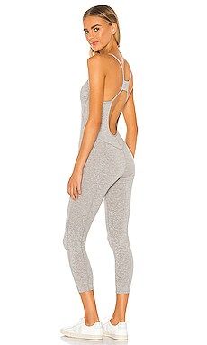 Free People X FP Movement Side To Side Performance Jumpsuit in Heather Grey from Revolve.com | Revolve Clothing (Global)