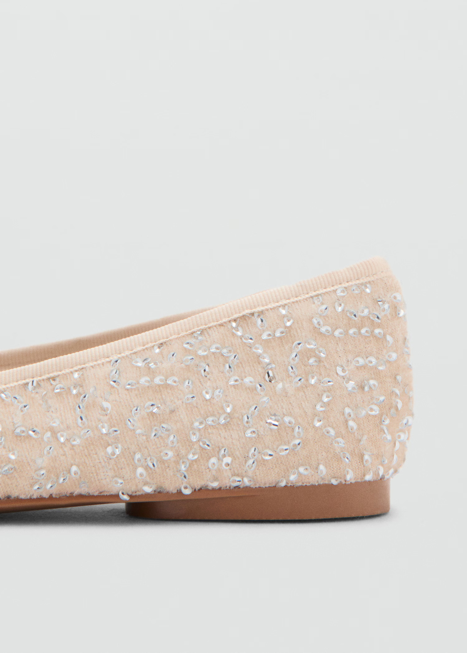 Glitter ballet flats with bow - Kids | MANGO USA | Mango (US/MX/AU)