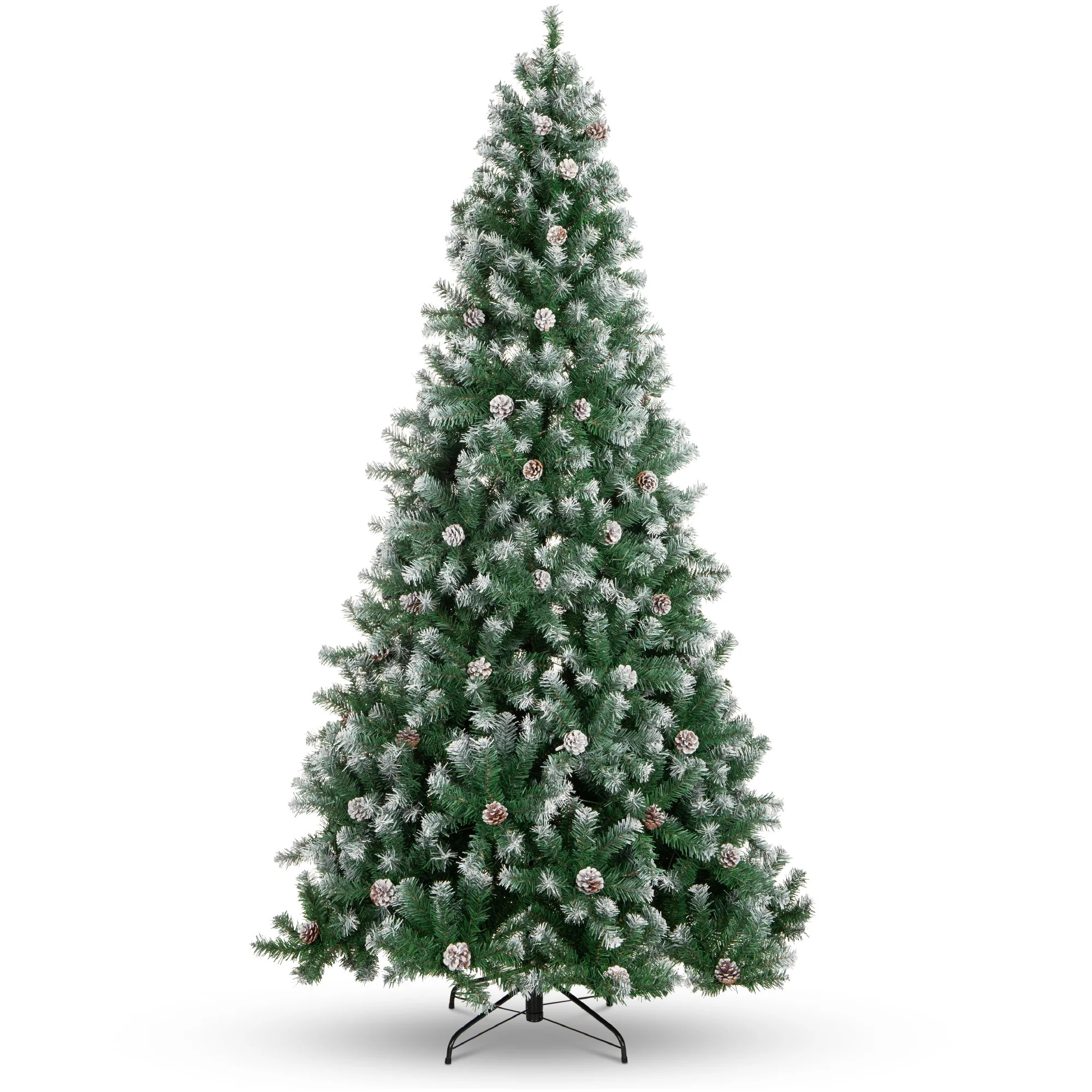 Best Choice Products 9ft Pre-Decorated Holiday Christmas Pine Tree w/2,028 Branch Tips, Partially... | Walmart (US)