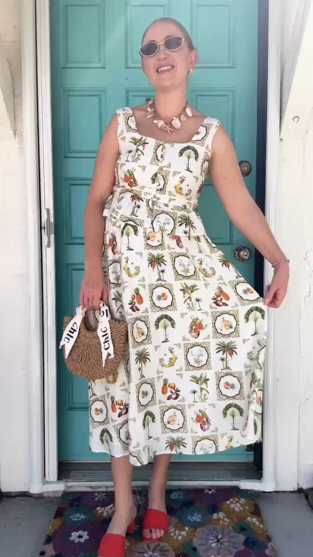 Dressing for the tropical vacation I haven’t booked yet! ✈️🌴 

As soon as I put on this "Adventure Awaits" top and matching skirt from Three Birds Nest, I knew it needed a permanent spot in my summer wardrobe. The vibrant print and colors are pure dopamine, and it is so effortless to wear. 

Everything is linked below for easy shopping! Wearing size M at 145 lbs and 5’7” for reference. 

#liketkit #LTKtravel #LTKunder100 #LTKseasonal #threebirdsnest #matchingset #summeroutfits #vacationstyle #colorfulfashion

Three Birds Nest Adventure Awaits top, Three Birds Nest Adventure Awaits skirt, tropical matching set, summer outfit inspiration, colorful style, vacation aesthetic, vibrant fashion, everyday style mom, modest summer outfits, matching sets style

#LTKgrwm #LTKootd #LTKTravel