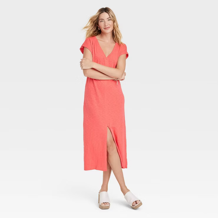 Women's Short Sleeve V-Neck Knit Dress - Universal Thread™ | Target