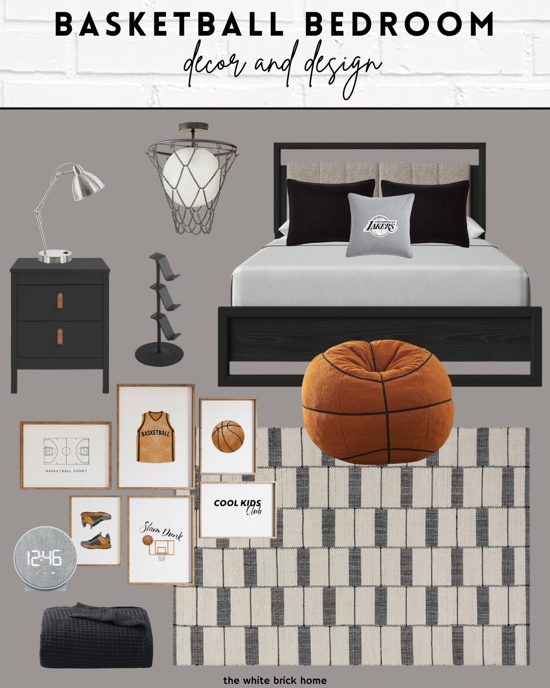 A fun bedroom design for a basketball loving kiddo! 

🖤🖤

Basketball, basketball bedroom, kids room, kids bedroom, bedroom design, bedroom decor, kids room basketball, bean bag, bean bag boys room, basketball decor, boys room bed, boys room rug, boys room lighting, boys room wall art, boys room ideas, boys room bedding, kids room decor, kids room ideas, home decor, home design, bedroom theme, teen boy, teen bedroom, teen bedroom decor, wayfair, Amazon, Etsy 

#LTKHome #LTKKids #LTKFamily