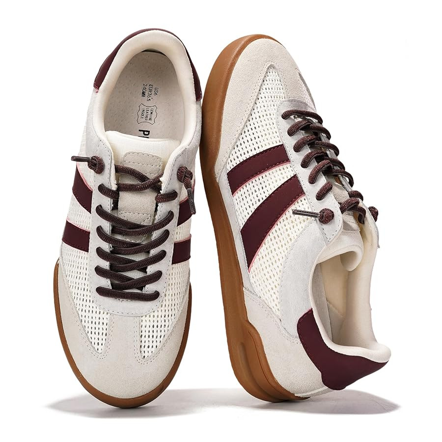 Project Cloud Genuine Leather Casual Sneakers for Women - Memory Foam Insoles Lace-Up Womens Shoe... | Amazon (US)