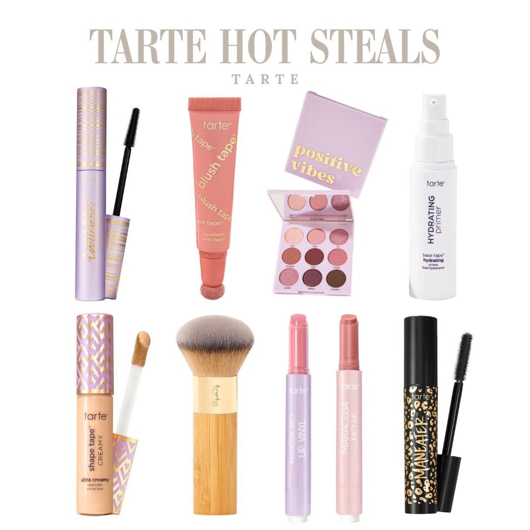 Get Tarte's Hot Steals and save big on some of their most popular beauty favorites! Deals start at $10. Get Blush Tape for $20 and Maracuja Lip Glosses for $10! 
@tartecosmetics #tartepartner

#LTKmomlife #LTKSaleAlert #LTKBeauty