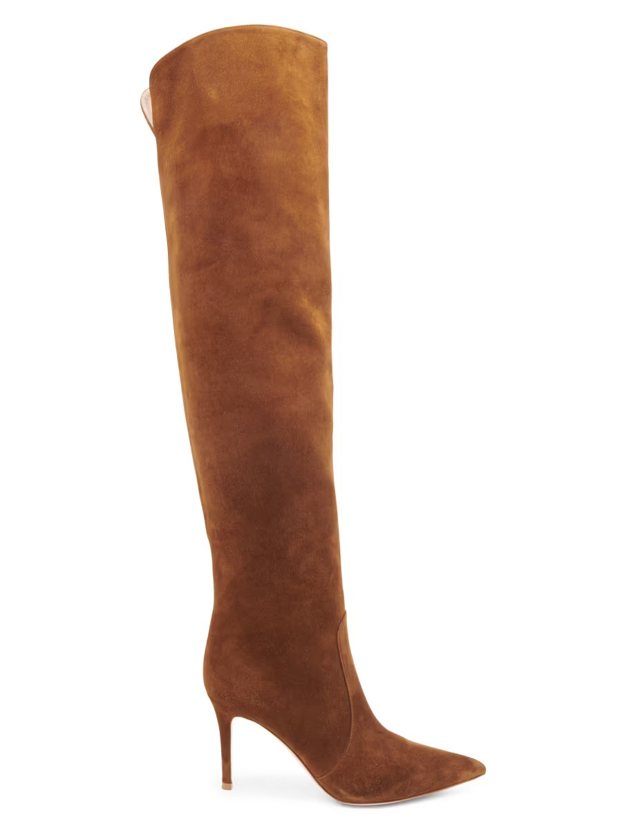 Hansen 85MM Suede Knee-High Boots | Saks Fifth Avenue