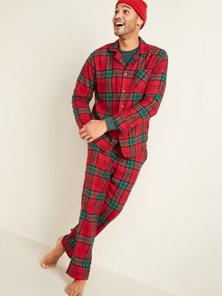 Plaid Flannel Pajama Set for Men | Old Navy (US)