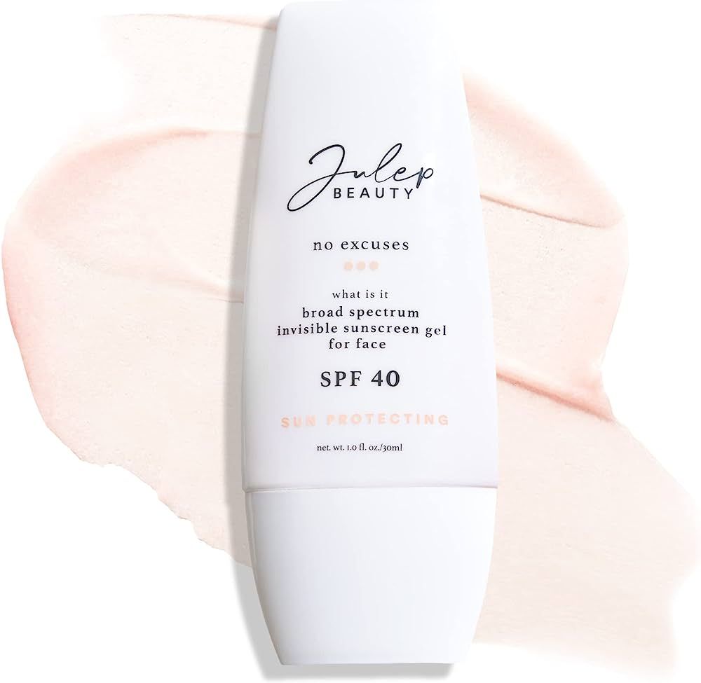 Julep No Excuses SPF 40 Clear Facial Sunscreen Broad-Spectrum - Glow Face Moisturizer With Antiox... | Amazon (US)