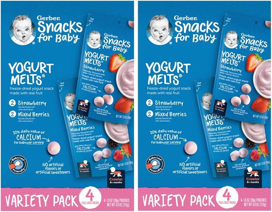 Gerber Graduates Yogurt Melts, Strawberry and Mixed Berry, 1 Ounce(Pack of 8) | Amazon (US)