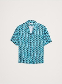 The White Lotus Silk Twill Resort Shirt | Banana Republic (US)