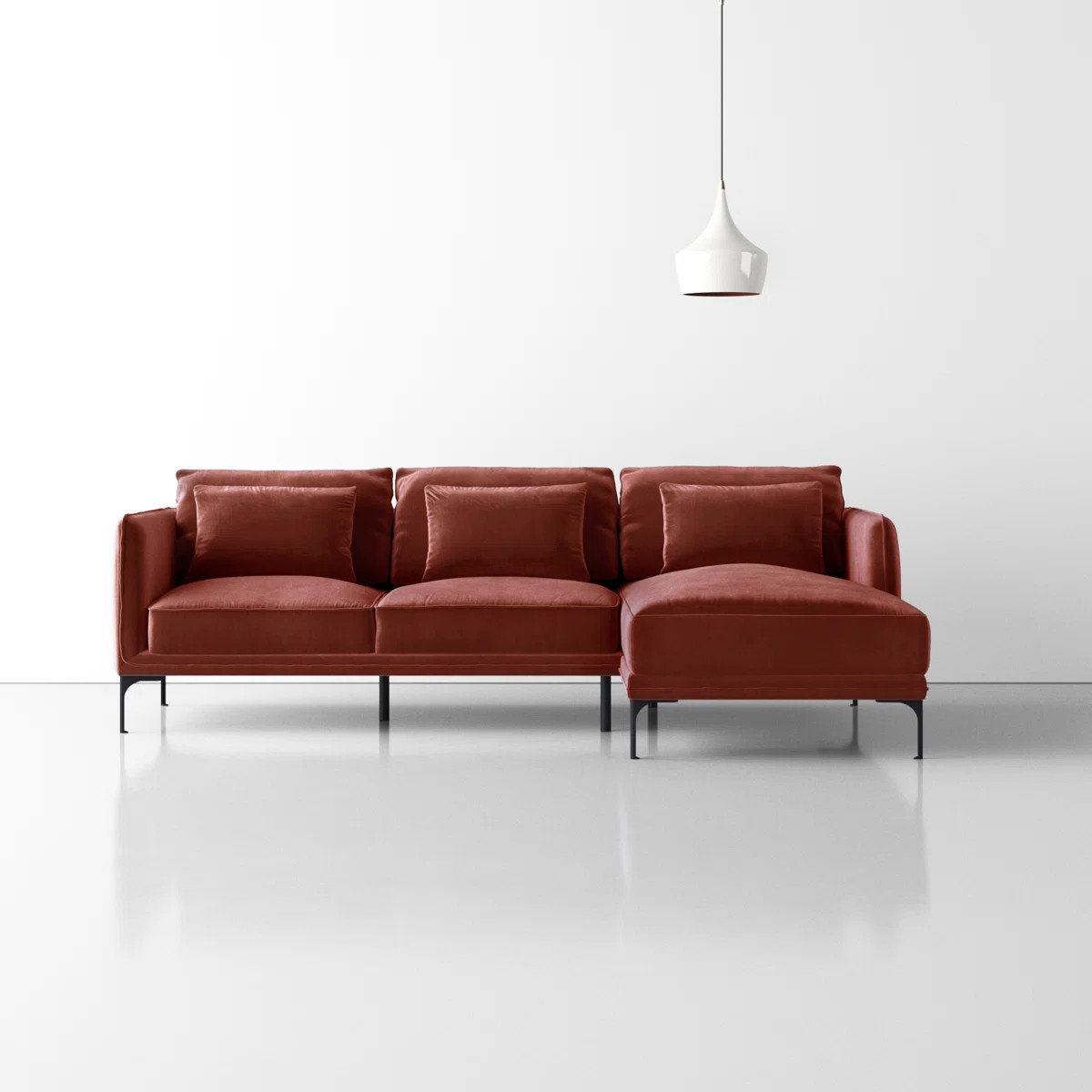 Rae 2-Piece Upholstered Sectional with Chaise | Wayfair North America