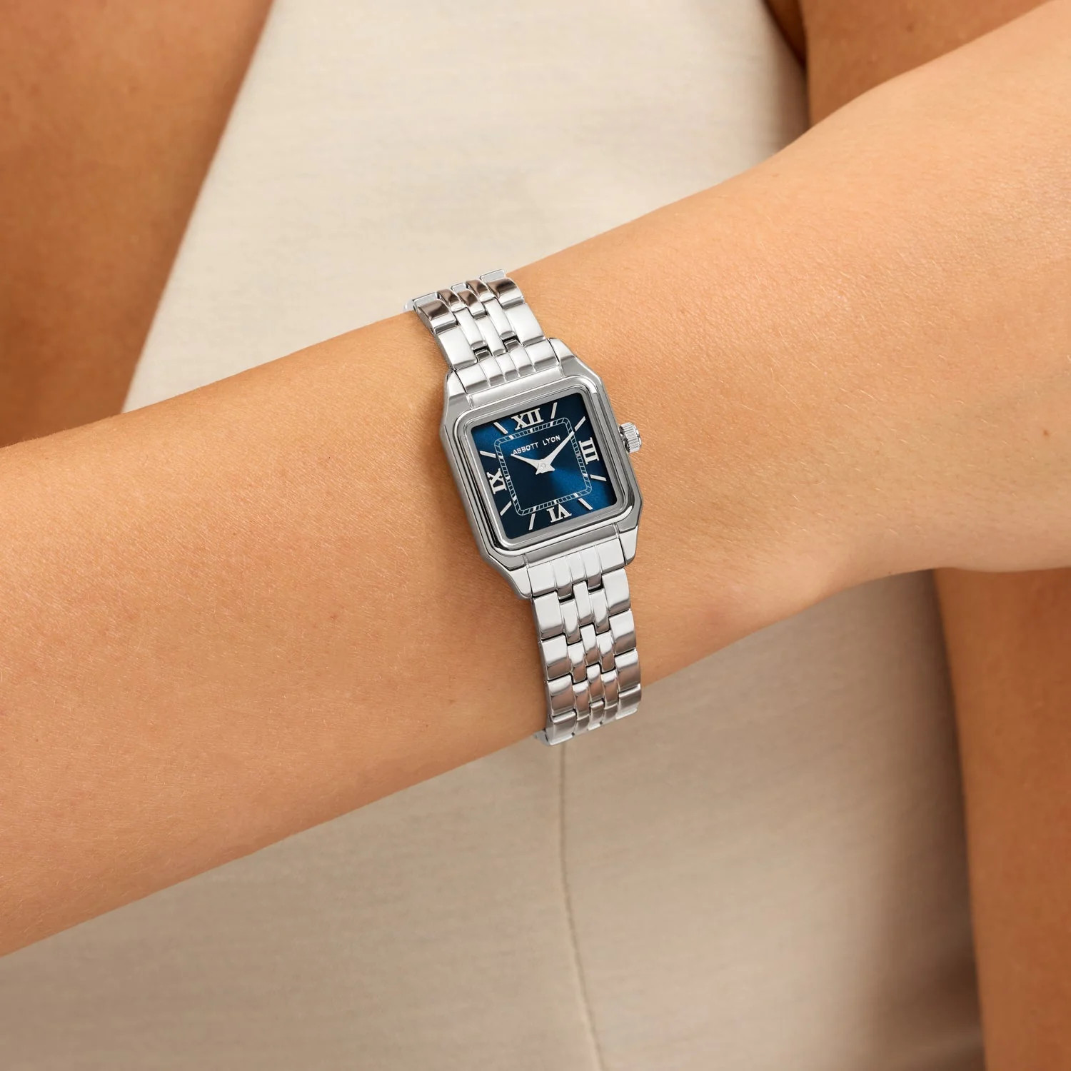 Essence 23mm Navy Watch (Silver) | Abbott Lyon