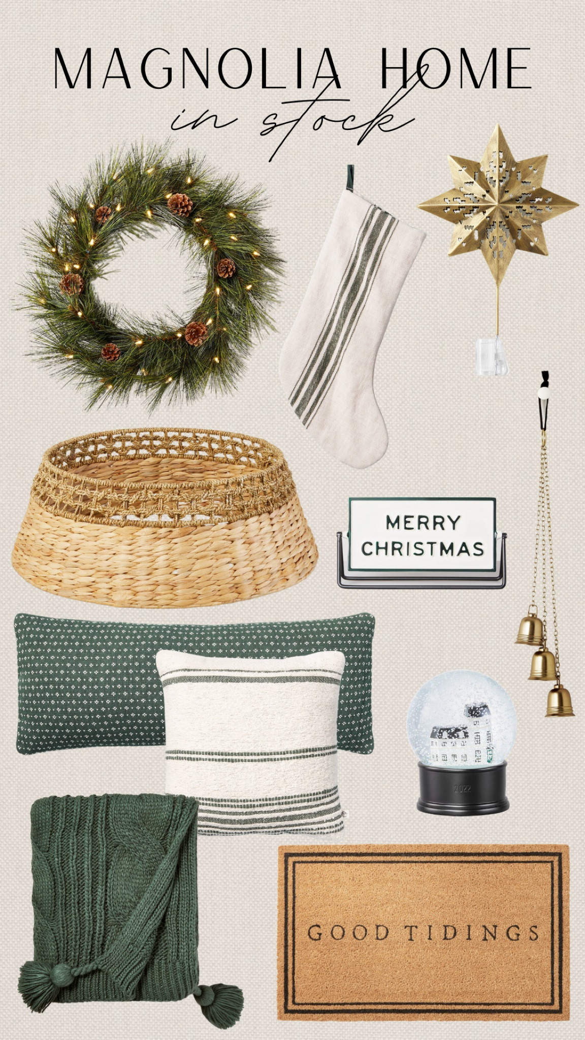 IN STOCK! NEW Magnolia Home Christmas decor. 


#target #magnolia #magnoliahome #targetstyle #targetdecor #targethome #targetdeals #targetfinds #targetchristmas #holidayseason #holidaystyle #christmasstyle #christmasdecor #holidaydecor

#LTKHoliday #LTKSeasonal #LTKhome