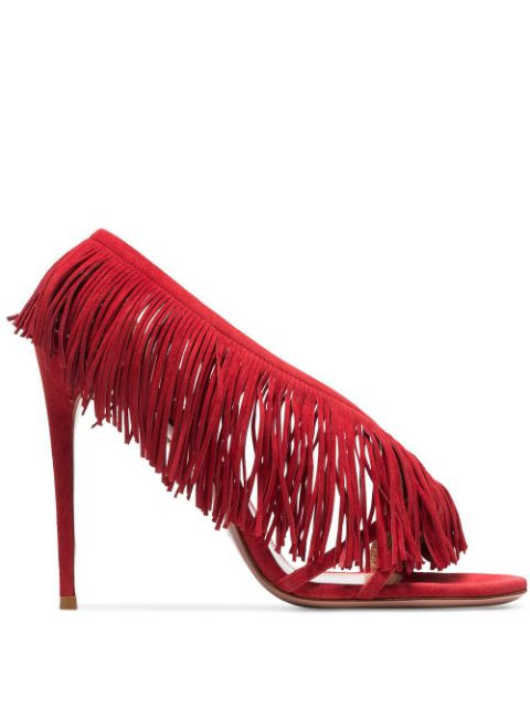 Wild Fringe 105mm sandals | Farfetch (US)