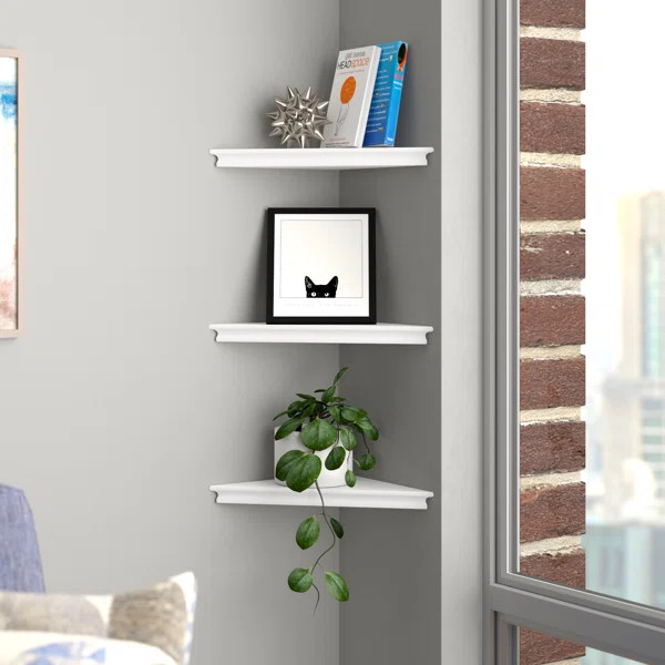Triangle Corner Wall Shelf Set (Set of 3) | Wayfair North America
