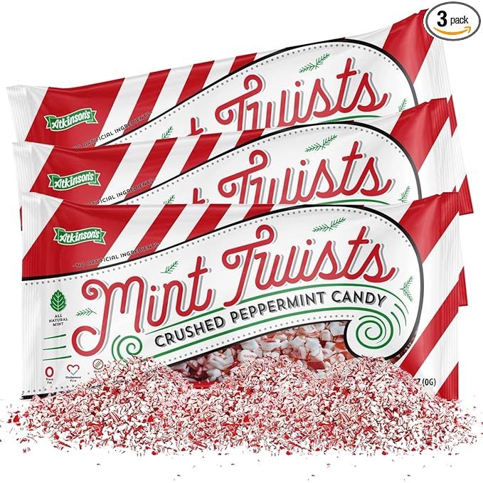 Mint Twists Crushed Peppermint Candy for Baking, 8 oz, Pack of 3 | Amazon (US)