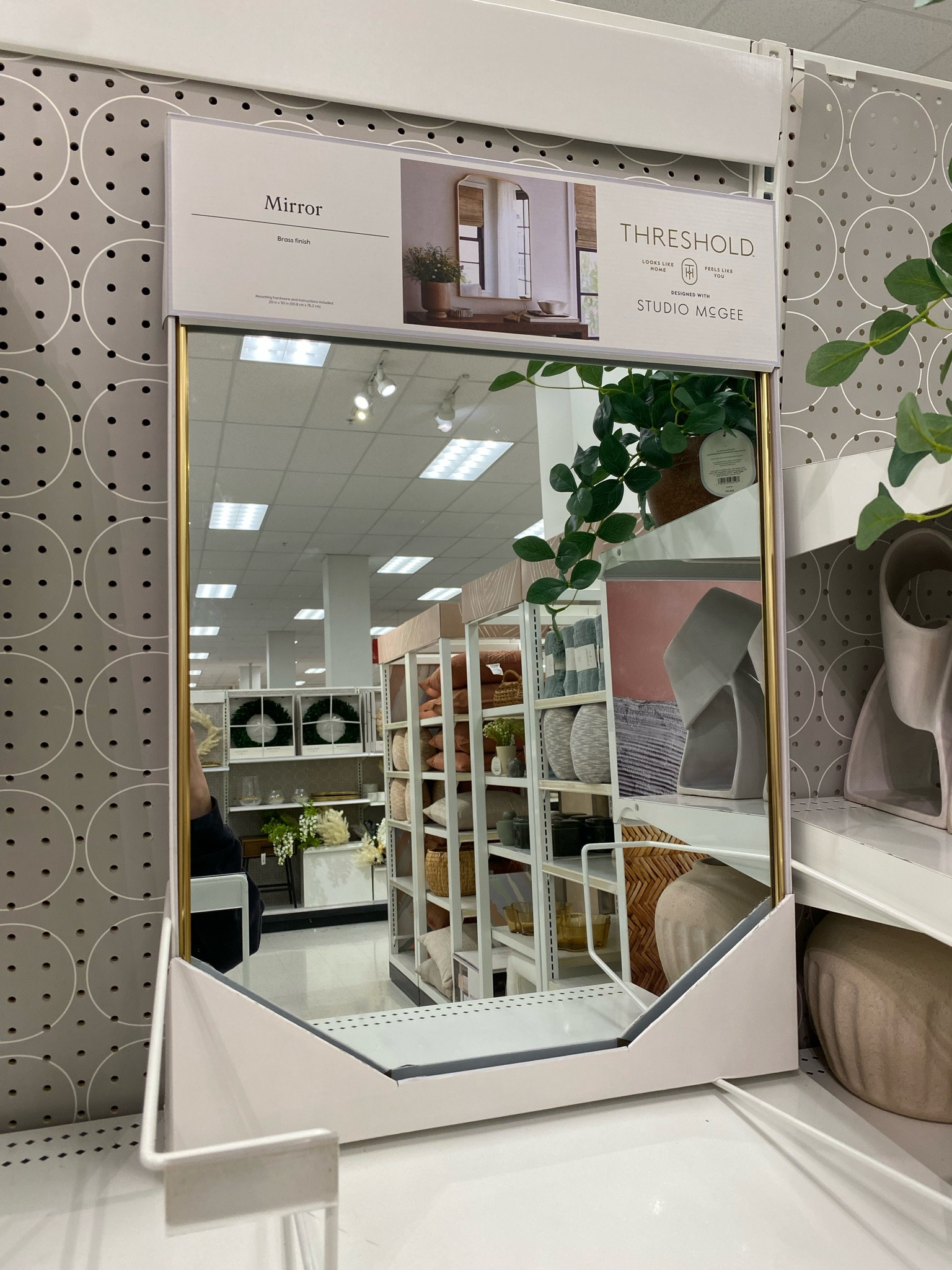 Smaller mirror perfect for powder room or hallway
20x30 brass

#LTKhome #LTKfindsunder100 #LTKstyletip