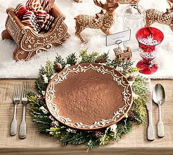 Gingerbread Stoneware Dinner Plates - Set of 4 | Pottery Barn (US)