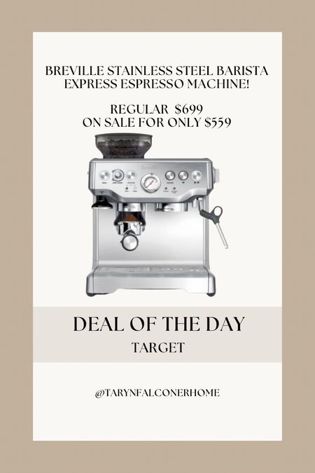 Breville Stainless Steel Barista Express Espresso Machine! REGULAR $699 ON SALE FOR ONLY $559

Kitchen find, espresso machine, must have, on sale, small appliance, kitchen must have, coffee maker

#LTKhome