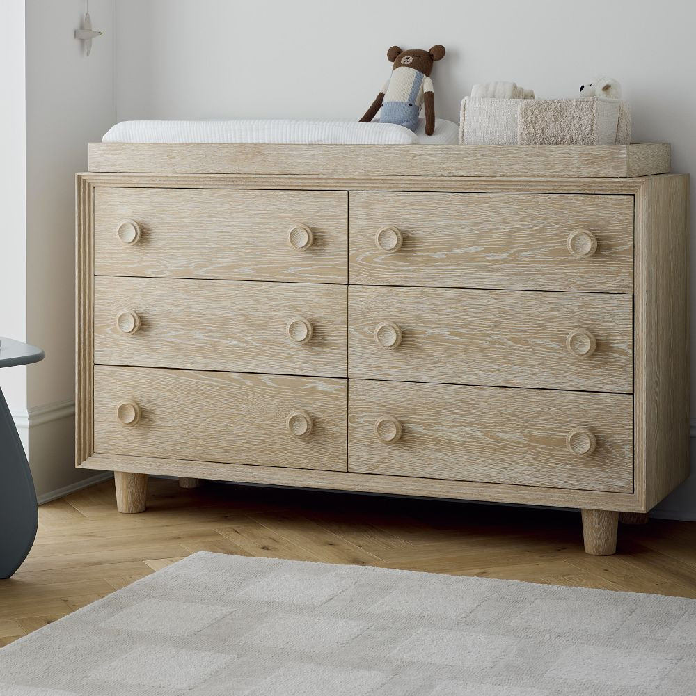 West Elm x PBK Vivienne Extra-Wide Nursery Dresser with Removable Topper (56") | West Elm (US)