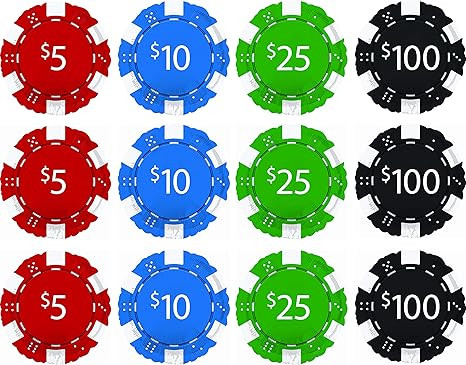 (12) 18 Inch Casino Night Poker Chips Foil Balloons | Amazon (US)