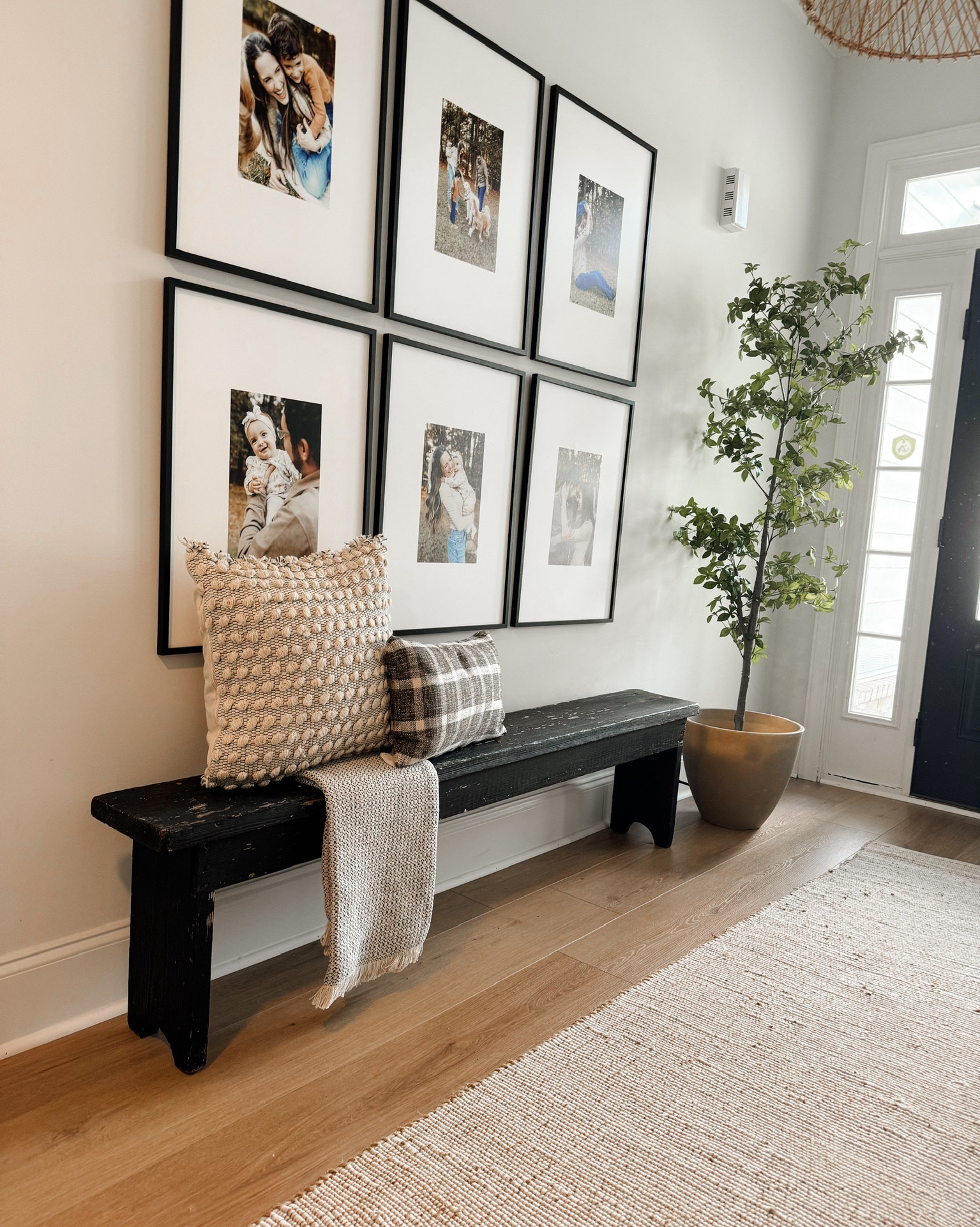 Organic modern entryway, styled entryway, entryway bench, gallery wall, mixtiles, cozy entryway, console table, entryway table, entryway rug, organic modern home decor, home decor. 

#LTKStyleTip #LTKFindsUnder100 #LTKHome