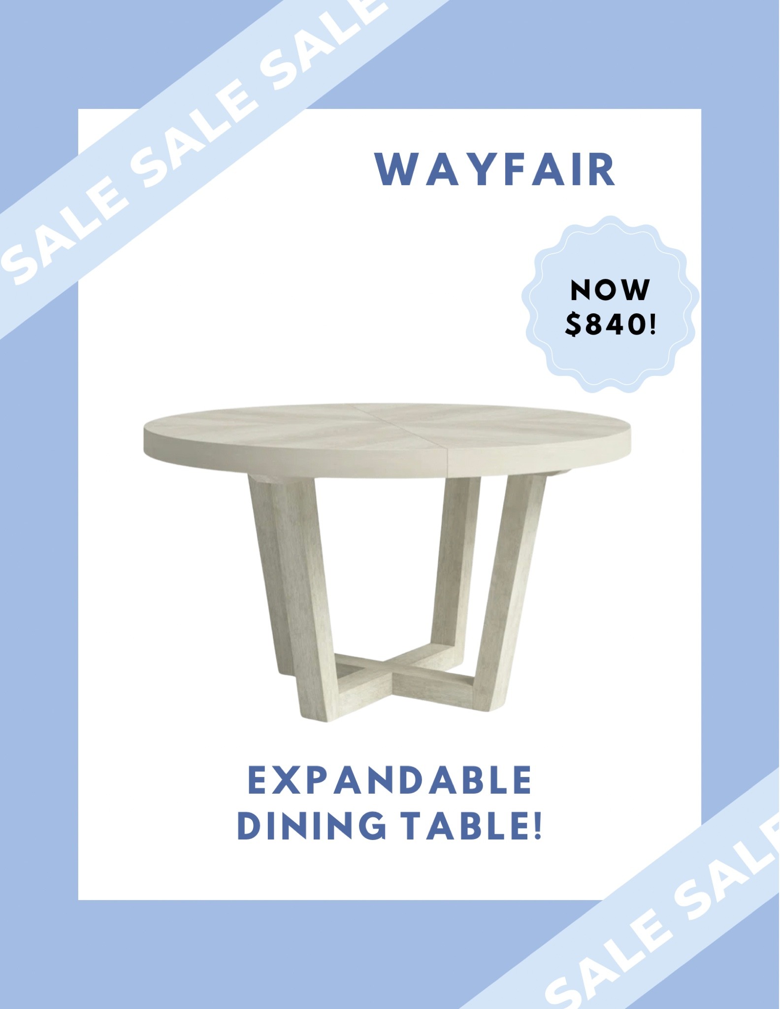 Wayfair 2 day sales picks for dining tables!! This pretty bleached wood pedestal expandable dining table is back in stock finally and now marked down to $840 🙌🏻 more dining tables linked 🤍

#LTKhome #LTKsalealert #LTKHoliday
