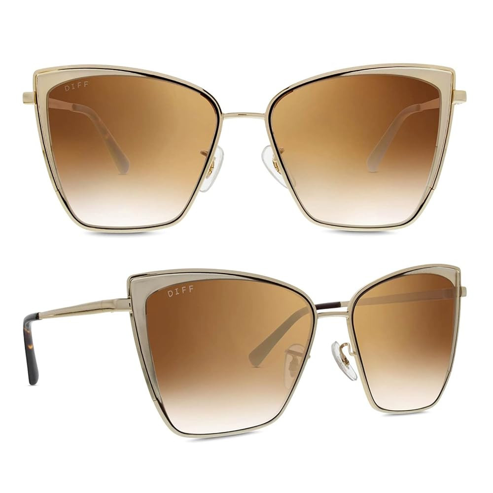 DIFF Becky Oversized Designer Cat Eye Sunglasses for Women UV400 Protection, trendy oversized lig... | Amazon (US)