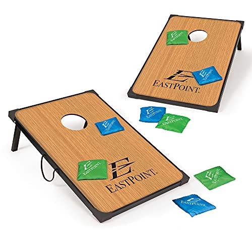 EastPoint 2 ft x 3 ft Cornhole Board Set - Traditional Wood, 8 Bags - Tailgate-Ready for Outdoor, Yard & Lawn Games - Cloth Bean Bag Toss Game - Smooth Laminate for Backyard Games | Amazon (US)