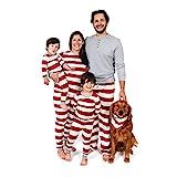 Burt's Bees Baby Big Kids Family Jammies, Holiday Matching Pajamas, 100% Organic Cotton PJs, Red Rug | Amazon (US)