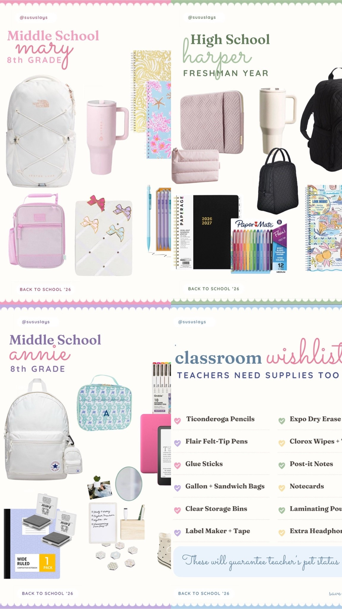 ILYMI here are the back to school supplies our girls picked! 8th grade and freshman year.

#LTKKids #LTKSeasonal #LTKmomlife