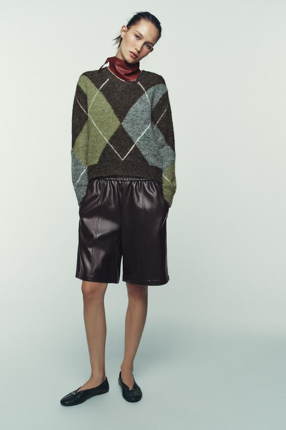 FAUX LEATHER SHORTS | Zara US