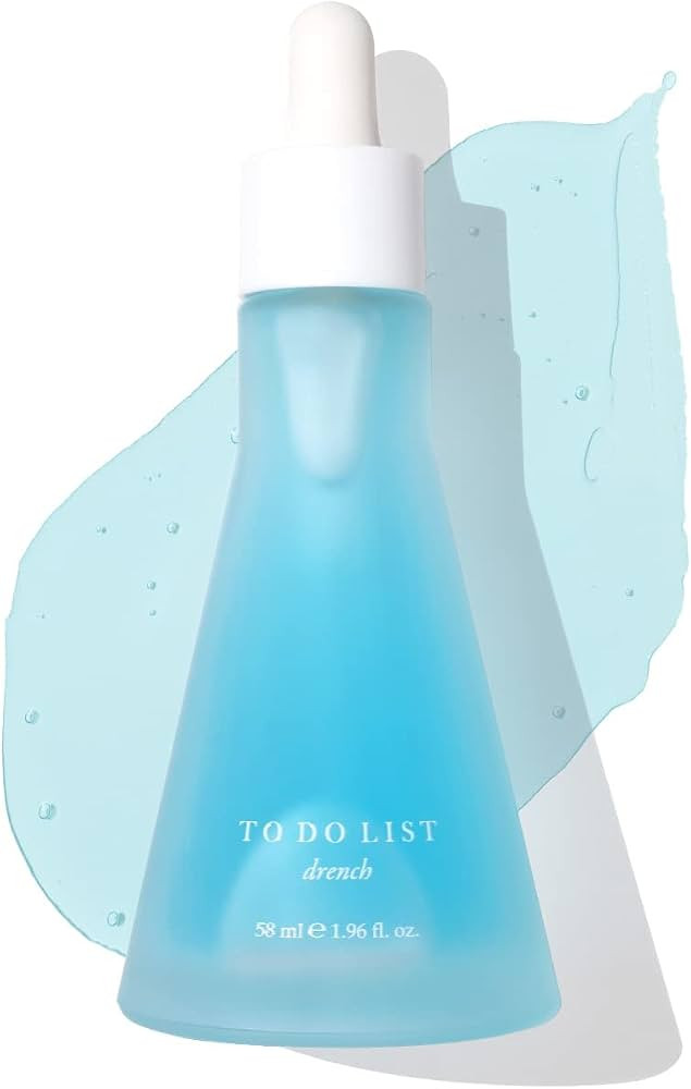 TO DO LIST Face Serum, Drench | Pure Hyaluronic Acid Serum for Face w/Glycerin, Snow Mushroom, & ... | Amazon (US)