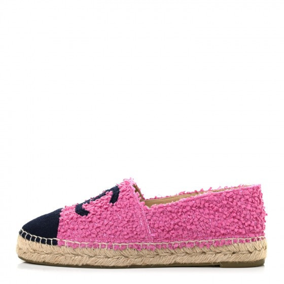 CHANEL

Tweed CC Espadrilles 39 Dark Pink Navy | Fashionphile