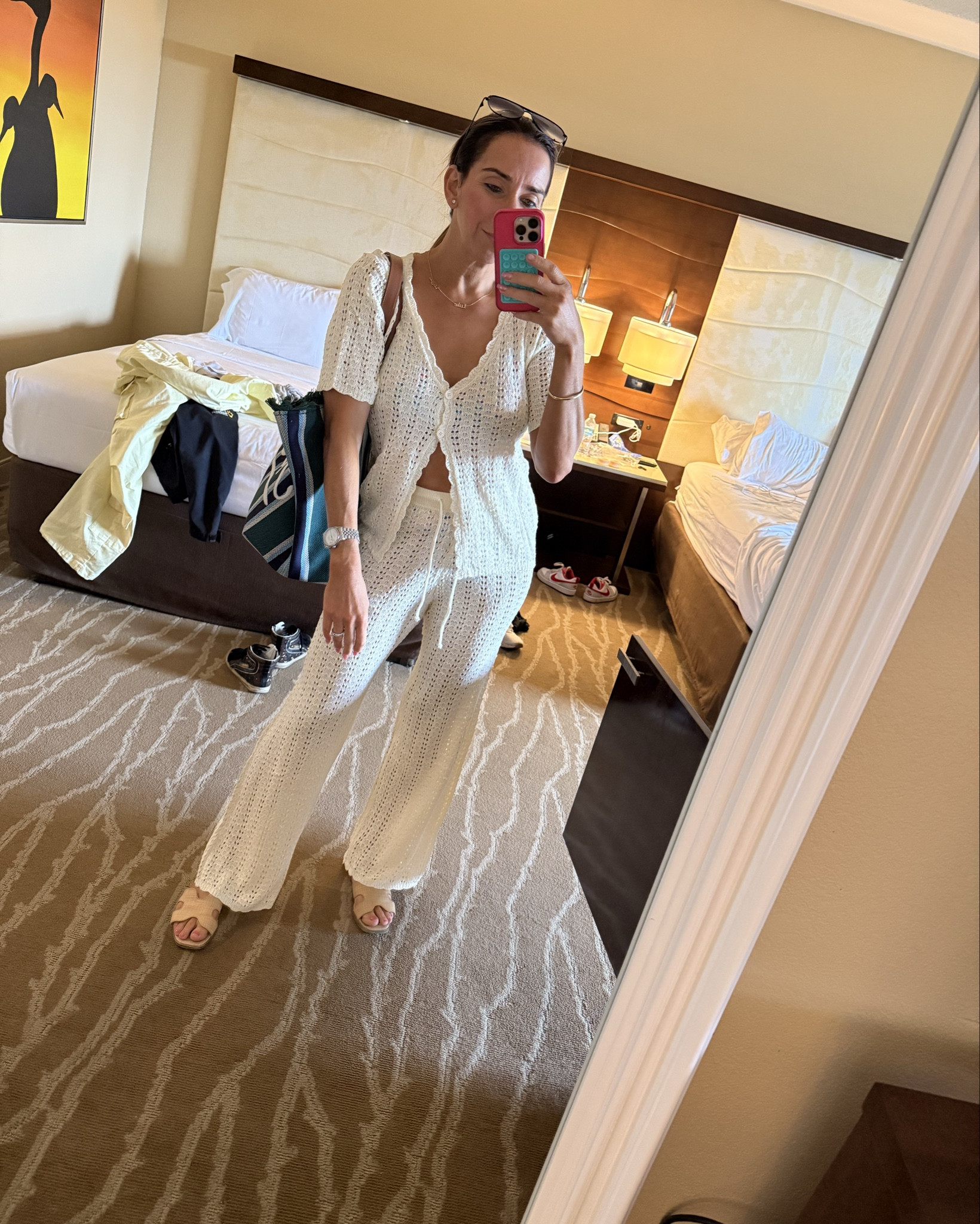 Chic swimsuit cover up. 
.
Looks expensive but Amazon budget.
.
TTS Wearing size small in cover up and medium in bathing suits 

#LTKStyleTip #LTKFindsUnder100 #LTKSwim