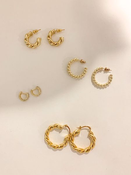 Amazon gold hoops:) the top ones I wear constantly but love all:)

#LTKstyletip #LTKunder50 #LTKSeasonal