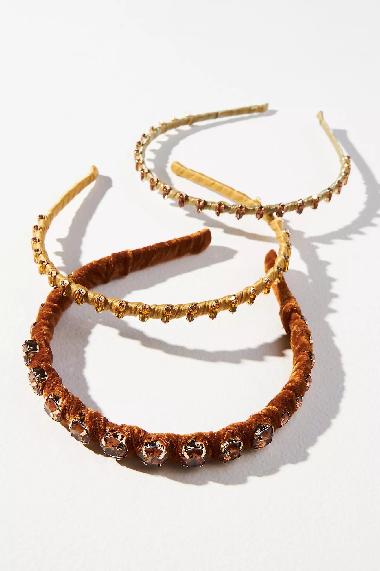 Set of Three Jeweled Headbands | Anthropologie (US)