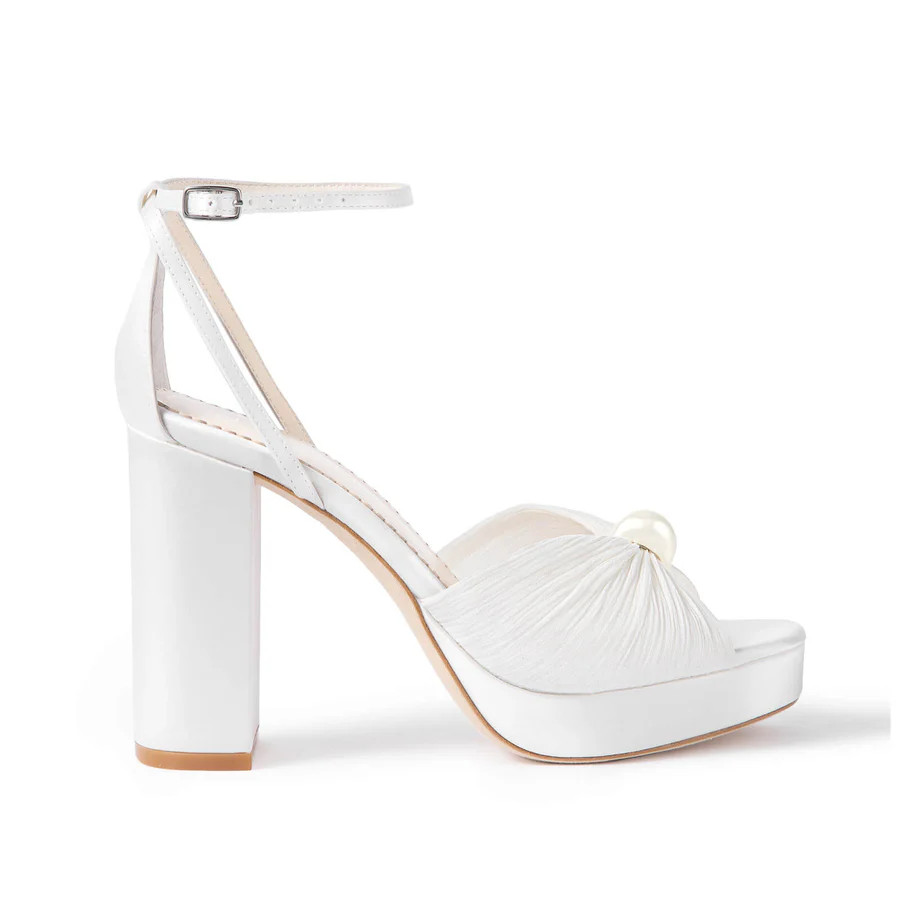 Lexi Pearl Platform Bridal Heels | Bella Belle Shoes