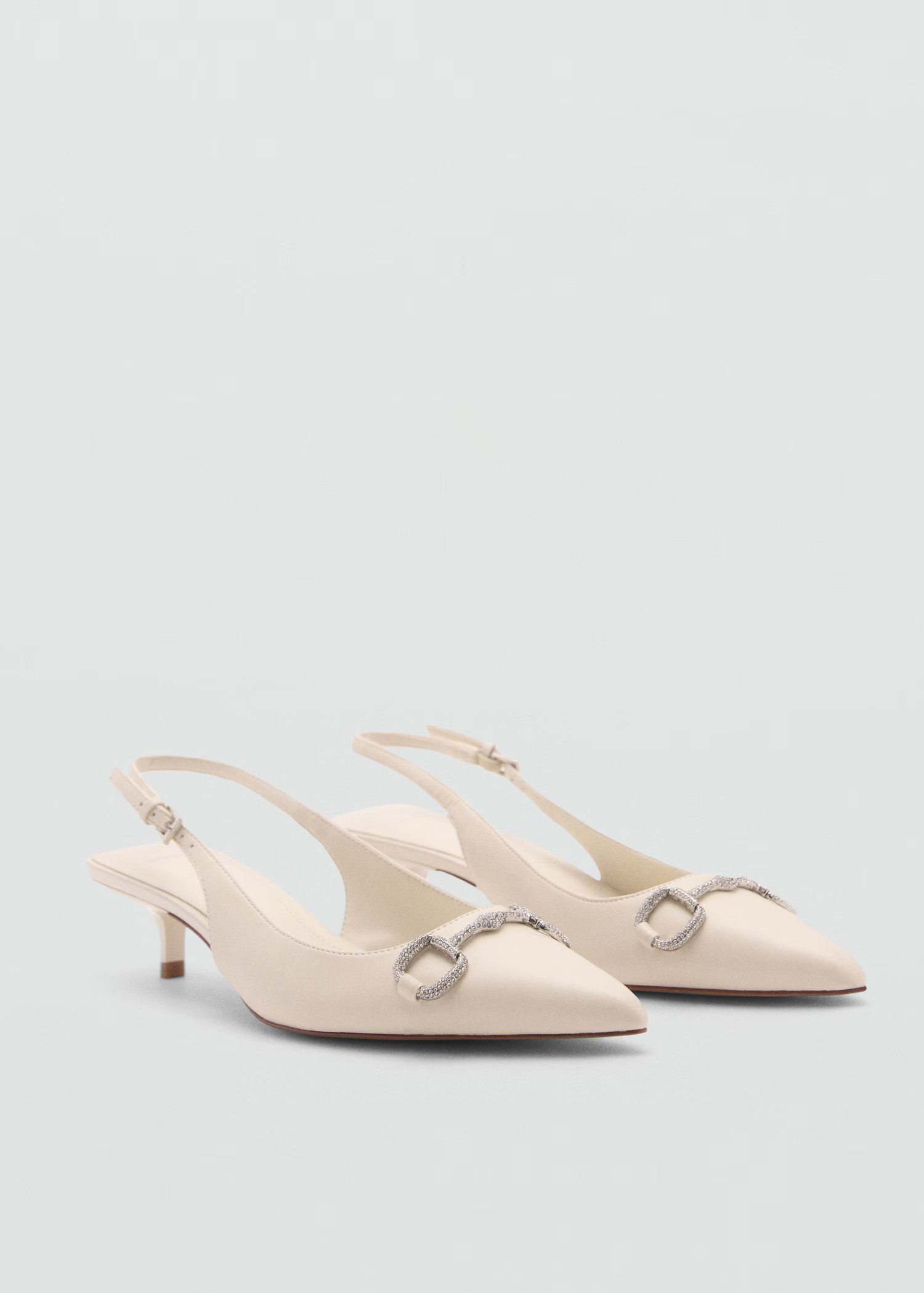 Crystal sling back shoes - Woman | MANGO United Kingdom | MANGO (UK)