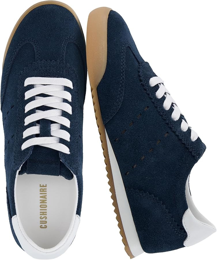 CUSHIONAIRE Topcat Genuine Leather Suede Sneakers for Women, Lightweight Everyday Casual Womens S... | Amazon (US)