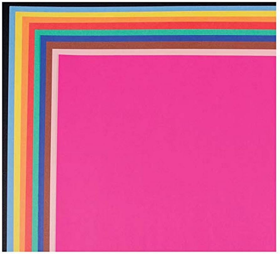 School Smart 1485739 Railroad Board, 4-ply Thickness, 22" x 28", Assorted Color 25 Count, (Pack o... | Amazon (US)