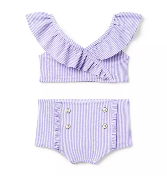 Recycled Striped Ruffle 2-Piece Swimsuit | Janie and Jack