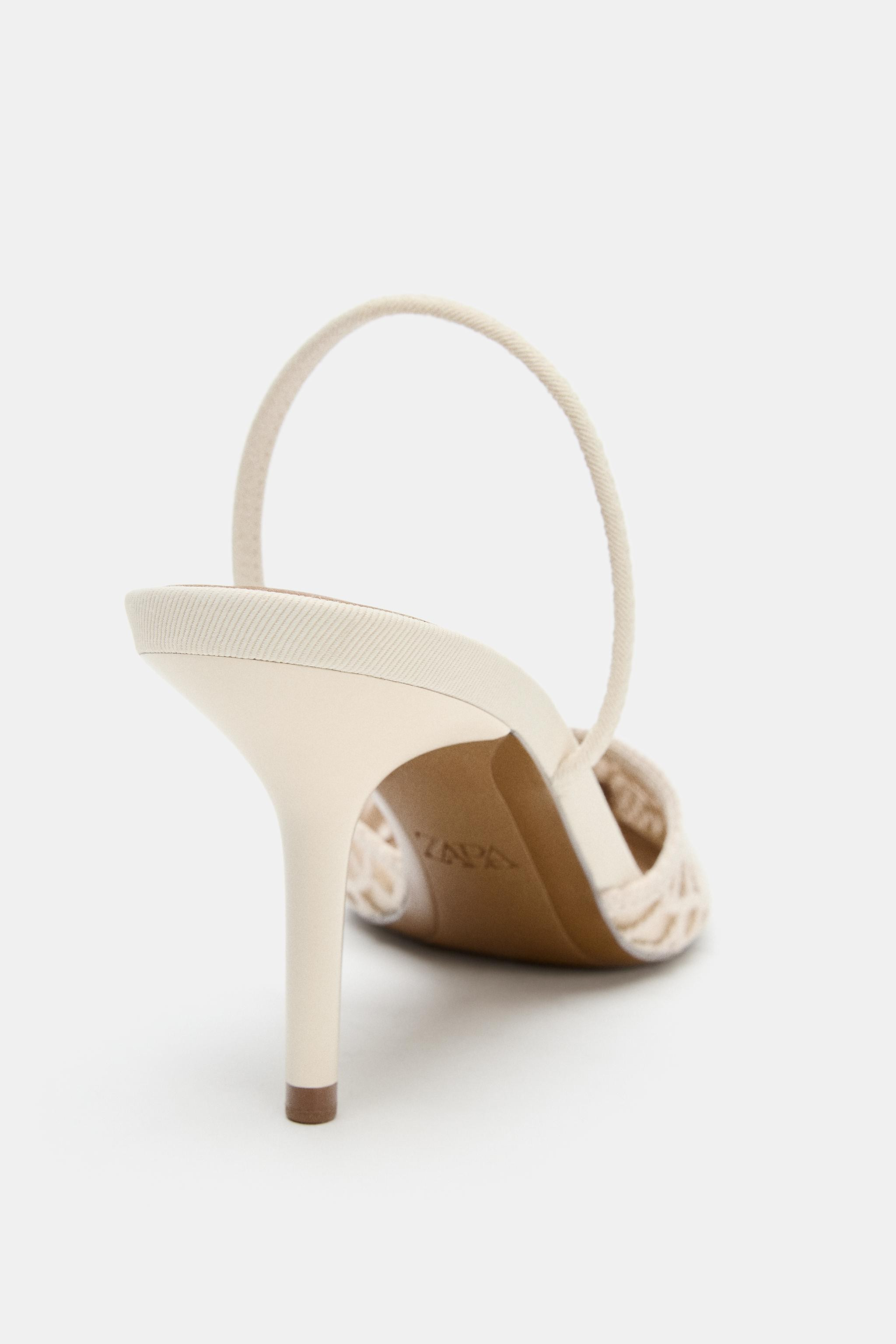 HEELED SHOES WITH PERFORATED TOP | Zara UK