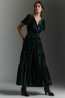 The Somerset Maxi Dress: Velvet Edition | Anthropologie (UK)
