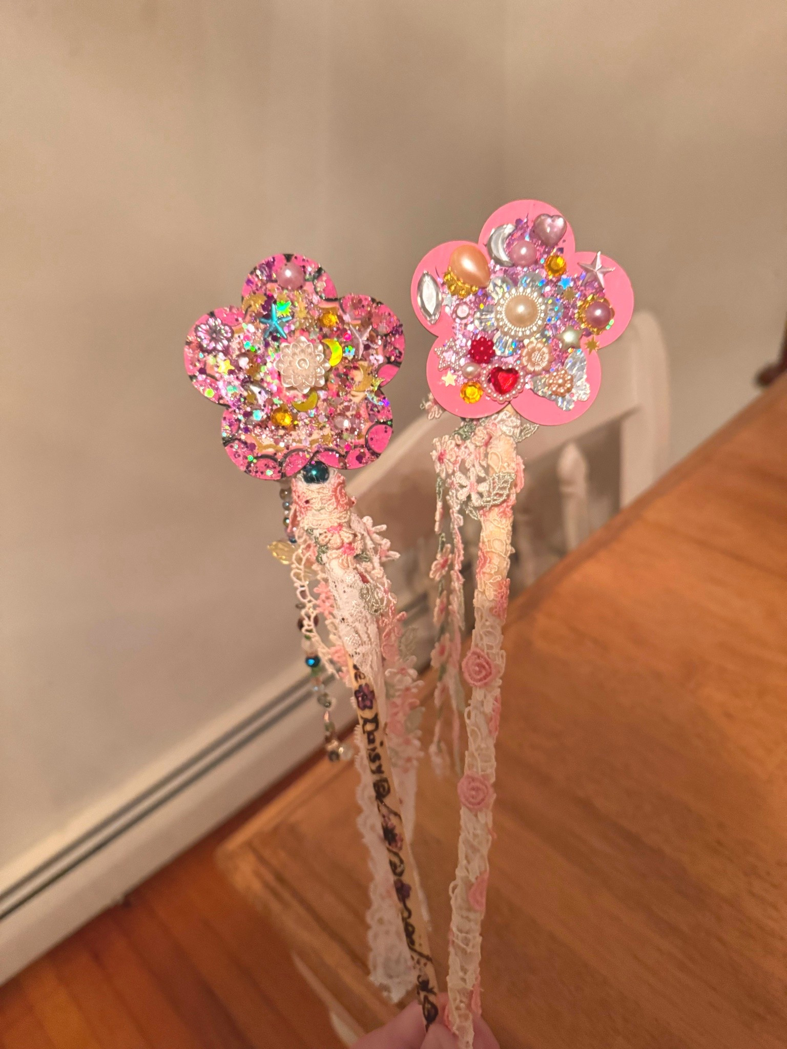 These DIY fairy wands turned into one of the most fun craft nights we've had. Once the kids were tucked into bed, we poured our favorite drinks, spread out ribbons, florals, bells, and sparkles, and let our creativity take over. There was no right or wrong—just laughter, good conversation, and a little magic.
They also make the sweetest handmade birthday gift. There's something so special about receiving a gift someone created with their own hands. In a world of one-click shopping, those thoughtful little touches are the ones we remember forever. 🤍
Whether you're planning a girls' night, a craft night with friends, or making something magical for a little one, this is such a beautiful way to slow down and create memories together. ✨🌸
#fairywand #fairywands #diycraft #craftnight #girlsnight #girlsnightin #girlsnightideas #crafting #handmade #handmadegift #giftideas #birthdaygiftideas #homemadegifts #creativefriends #creativeliving #creativeeveryday #craftinspiration #makerlife #makersgonnamake #slowliving #cozynight #magicofchildhood #whimsicalhome #cottagecore #fairycore #enchanted #sparkleandshine #momfriends #momlife #creativityeveryday #diyideas #crafttok #crafty #hobbyideas #creativehobbies #liketkit #ltkhome #ltkcreator #smalljoys #memoriesmade

#LTKmomlife #LTKKids #LTKSaleAlert