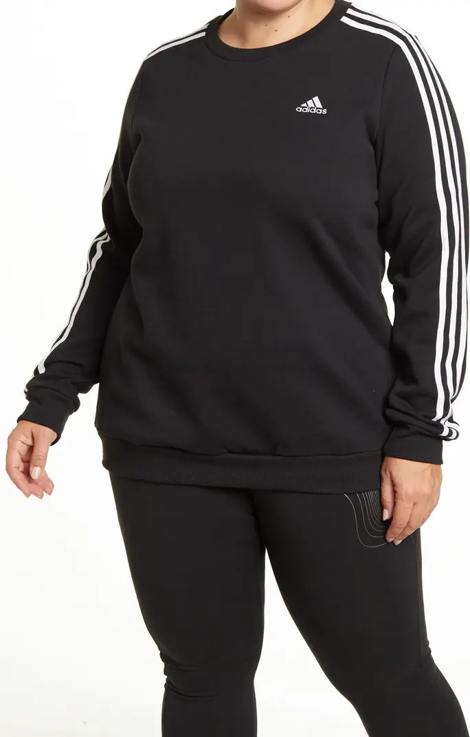 Essentials 3-Stripes Fleece Sweatshirt | Nordstrom Rack