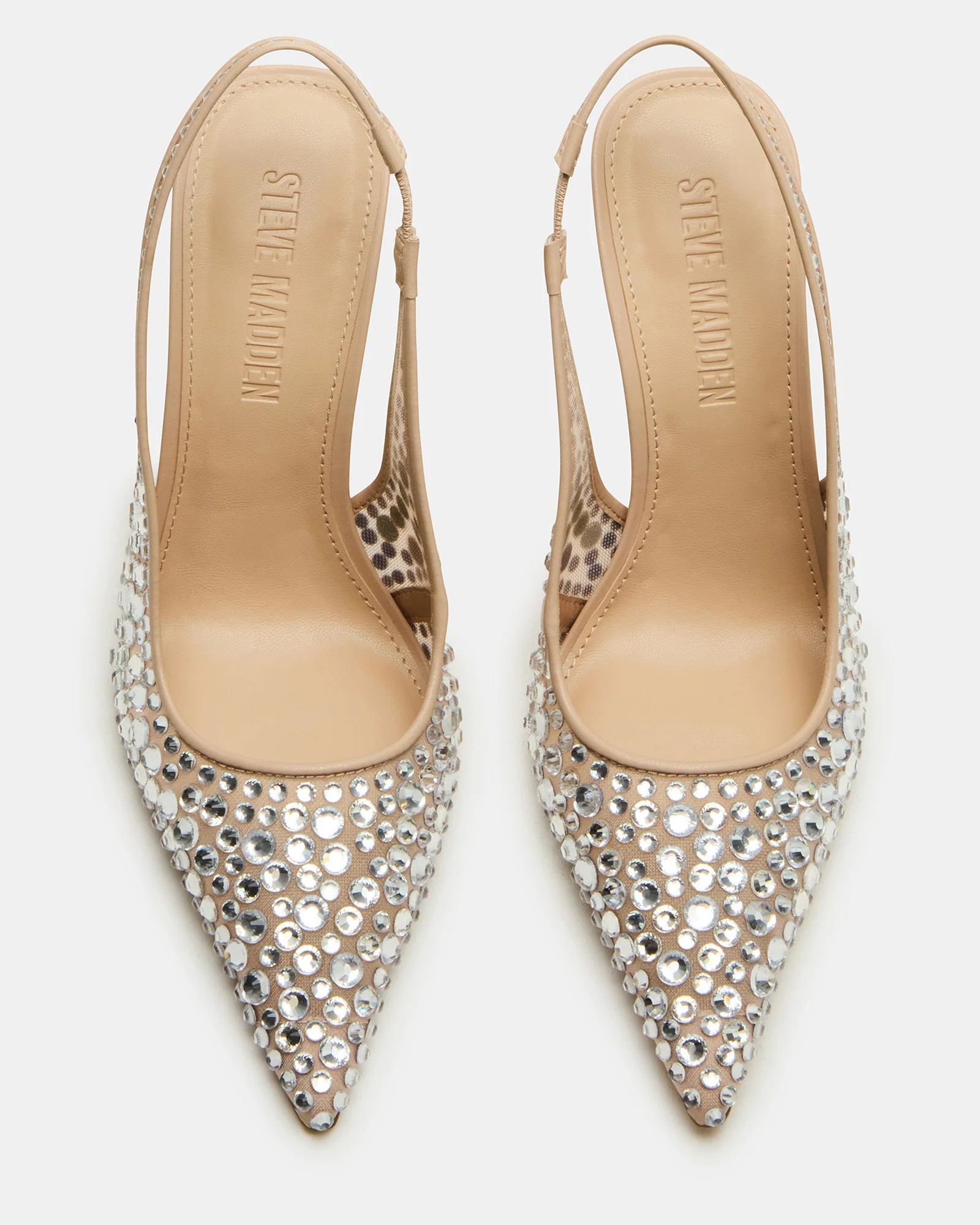 REYES Rhinestones Slingback Stiletto Pointed-Toe Pump Women's Heel | Steve Madden (US)
