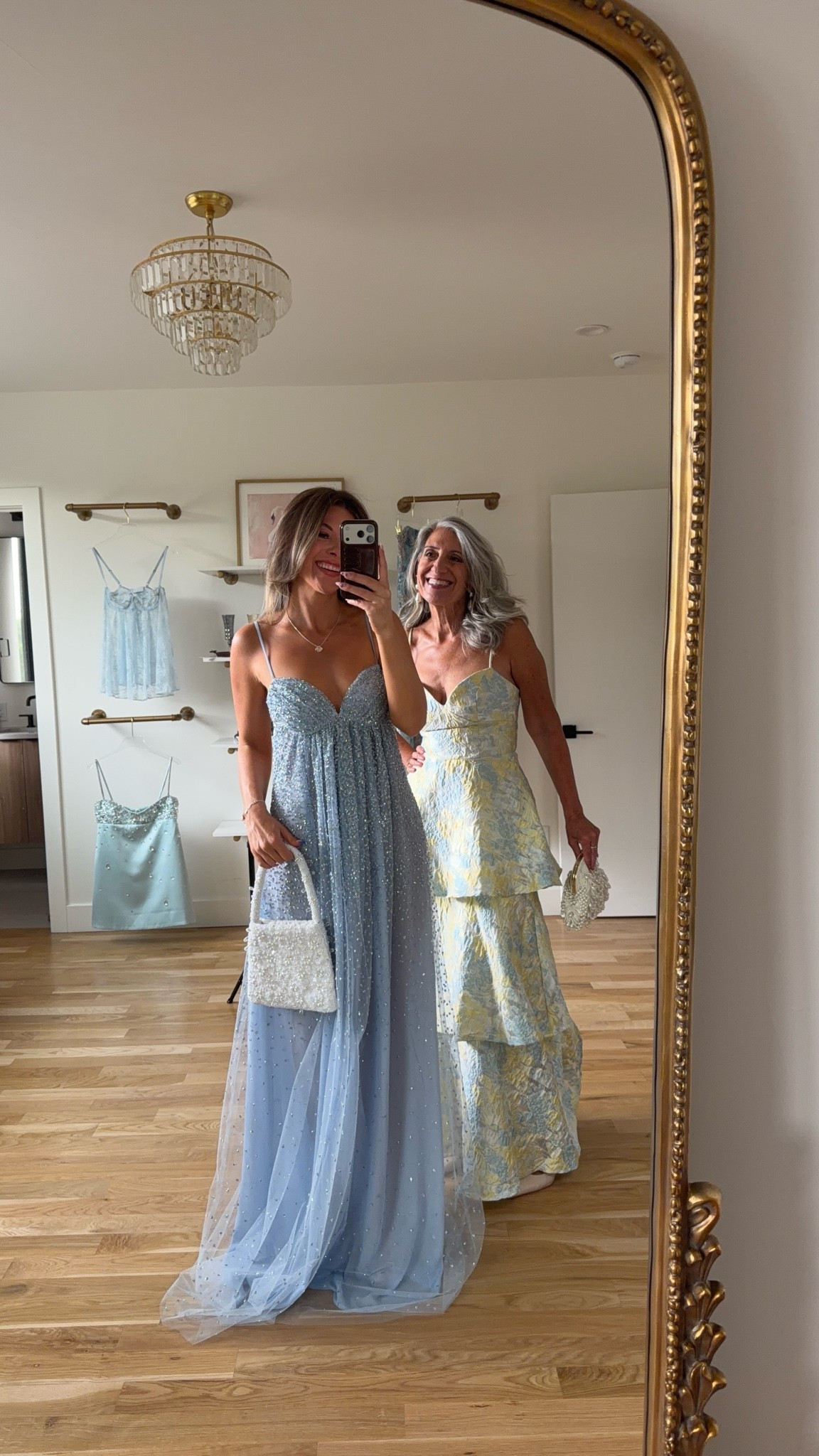 Mom and me wedding guest and formal event dresses! 💍✨

sizing:
i'm 5'4" and typically wear a small/2.
• brocade gown: 0
• white lace dress: xs

mom is 5'4" and typically wears a medium/6.
• strapless floral gown: 4
• pink flutter chiffon dress: 4
• penelope tiered dress: small

Wedding guest
Formal event
Black tie
Floral
Metallic
Pleated
Mother of the bride
Special occasion

#LTKootd #LTKSeasonal #LTKWedding
