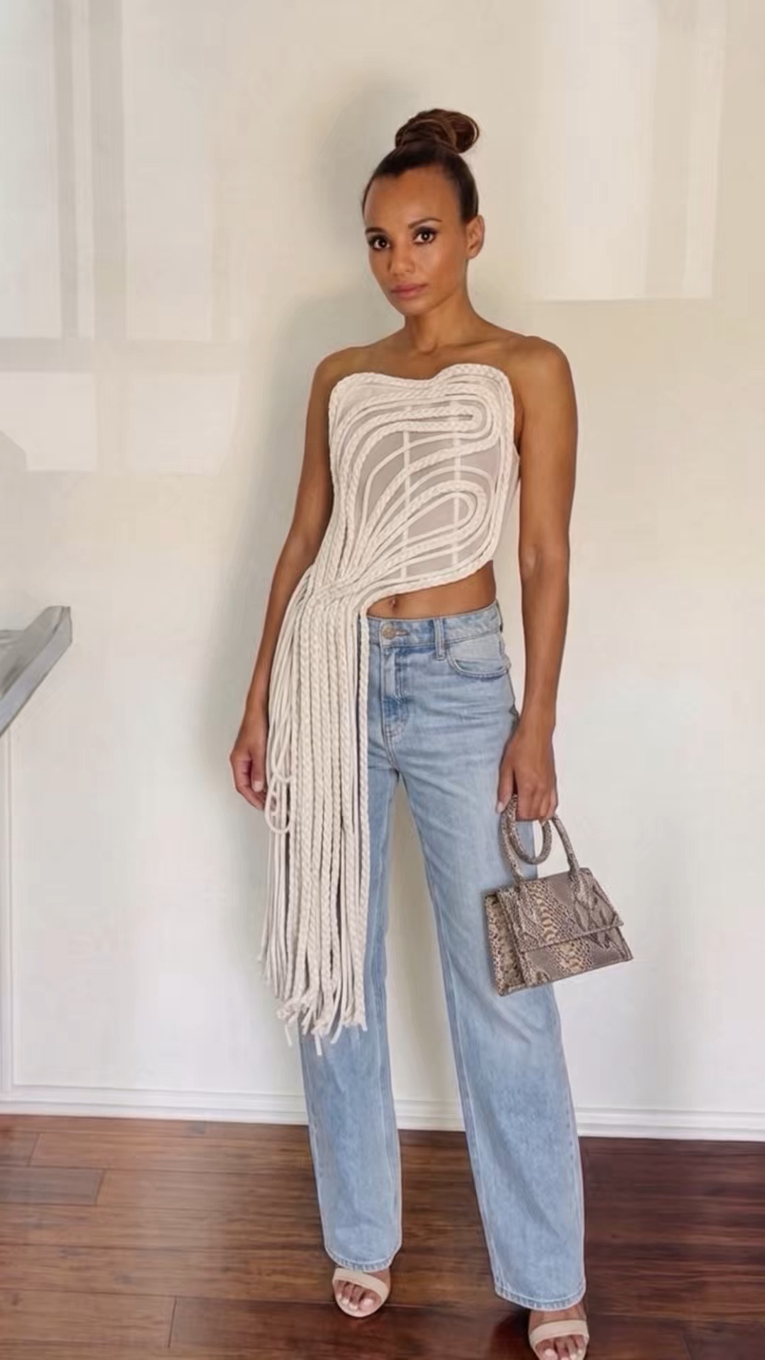 Statement top but make it fashion 💫 this AKIRA piece is giving art + outfit in one. The texture + fringe detail instantly elevates simple denim—perfect for when you want to stand out without doing too much. Paired with classic jeans and a mini bag for that effortless chic vibe.
@AKIRA 

#LTKStyle #LTKFashion #AKIRA #StatementTop #OOTDInspo #ChicStyle #ElevatedBasics #DenimStyle #StyleOver40 #FashionFinds #NeutralStyle #EffortlessStyle #LTKFinds #LTKTrends #OutfitInspo

#LTKootd #LTKOver40 #LTKMothersDay