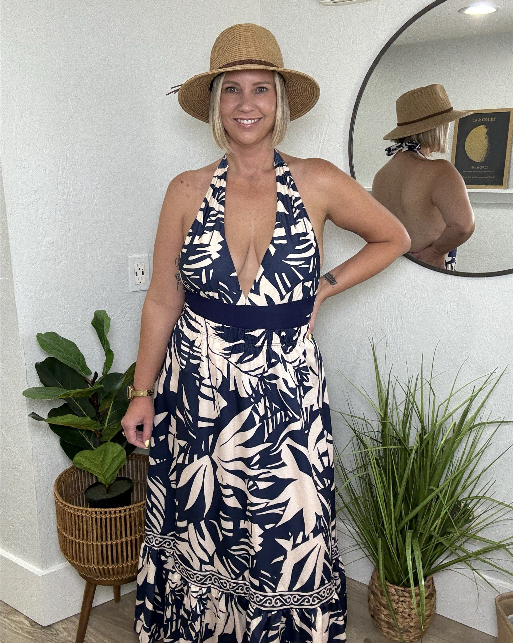 "Luxury look, budget-friendly label."
This suit has structure, style, and that just-stepped-off-the-resort feel — for a price that won't make you sweat.

Hat and Bag from Amazon. 
Shoes from Target fit tts 

#LTKFindsUnder100 #LTKSwim #LTKSummerEdit