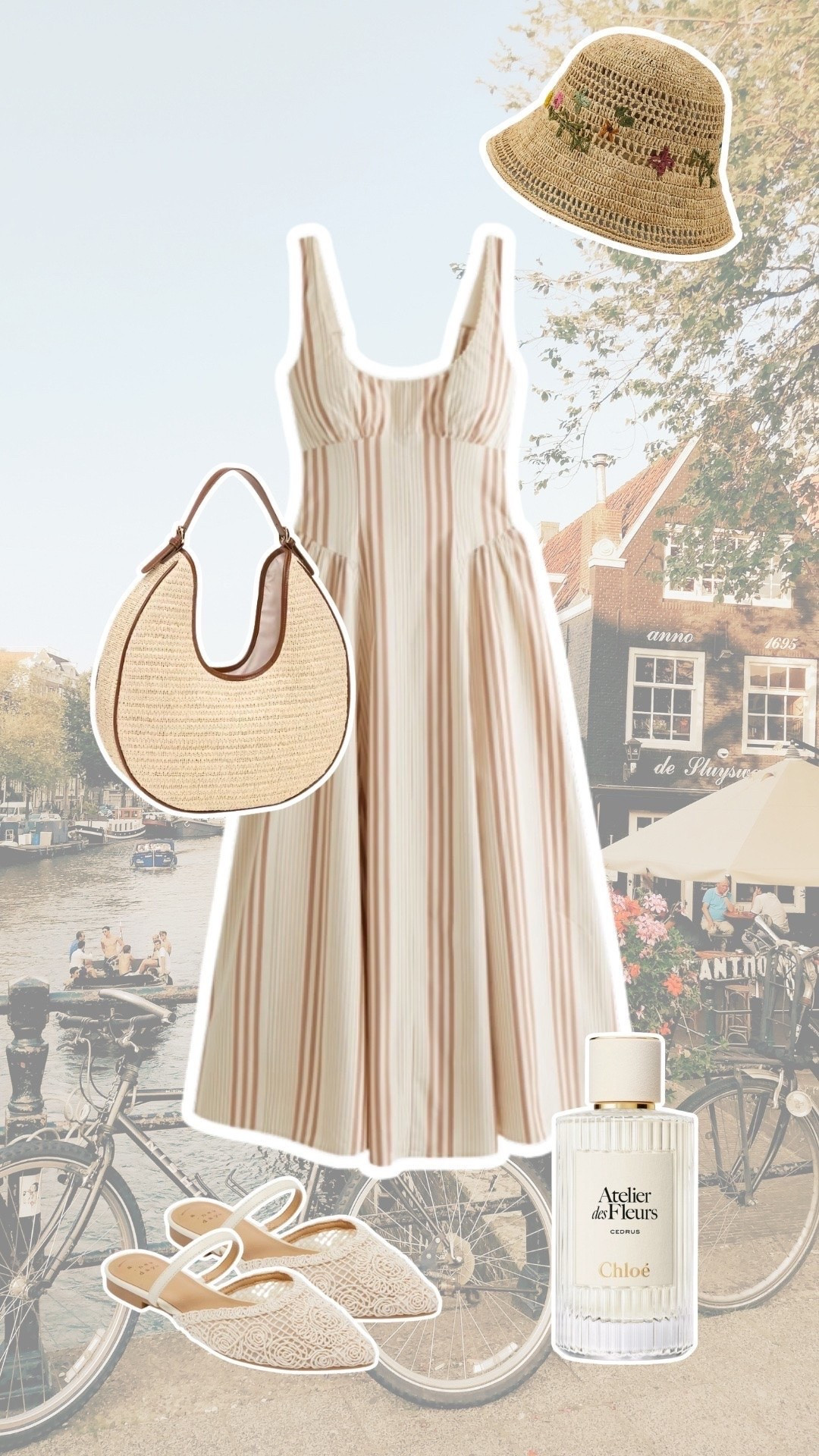 european vacation outfits. european vacation dress. cotton dresses. neutral striped midi dress.

#LTKxAbercrombie #LTKSeasonal #LTKootd